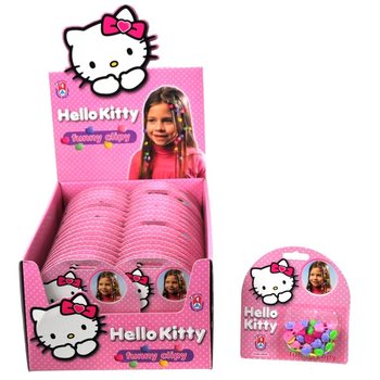 AGRAFE DE PĂR HELLO KITTY FUNNY ÎN DISPLAY (35 buc.)