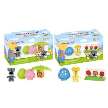 Cuburi de Construcție Woezel & Pip - Distracție cu Woezel (12 buc.)