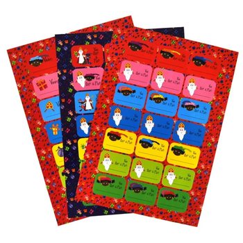 3 COLLI - ETICHETE CADOU SINTERKLAAS (12 buc.)