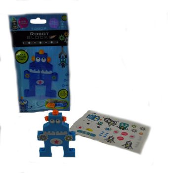 BLOCURI DE CONSTRUC  IE BRICKS - ROBOT BLOCKS (36 buc.)
