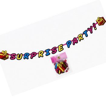 GHIRLANDĂ SURPRISE PARTY - LUNGIME: 180 CM (6 buc.)