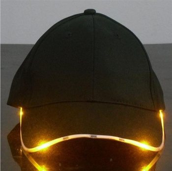ȘAPCĂ LED LUMINOASĂ / PARTY CAPS - CULOARE: PORTOCALIU (12 buc.)