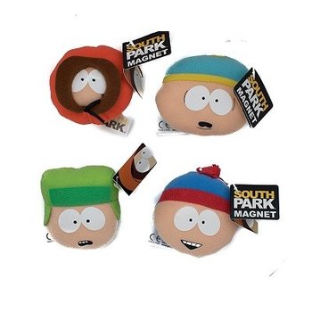 MAGNEȚI DIN PLUȘ SOUTH PARK, 7CM, PE DISPLAY (12 buc.)