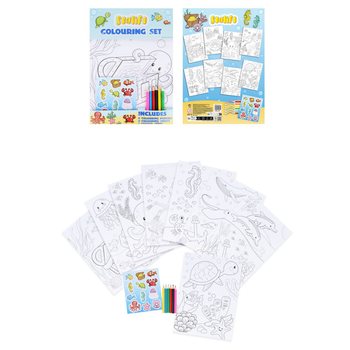 SET MARE DE COLORAT - MODEL: SEA LIFE - Dim 22x30x1 CM (12 buc)