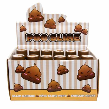 SLIME CACA &Icirc;N STICLĂ &Icirc;N DISPLAY (12 buc.)