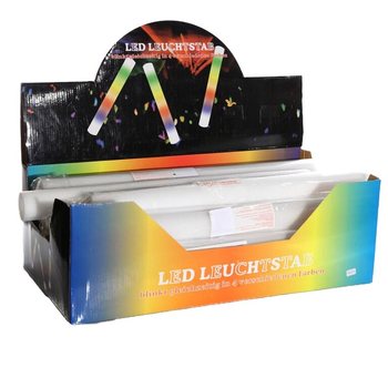 BAGHETE LED DIN SPUMĂ - MULTICOLOR PARTY STICK &Icirc;N DISPLAY (24 buc.)