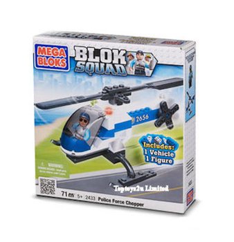MEGA BLOKS - SUV DE PATRULĂ DE POMPIERI ȘI ELICOPTER DE POLIȚIE (2 buc.)
