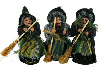 VRĂJITOARE DECORATIVE 12 CM (6 buc.)