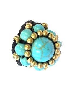 Inel Stil Ibiza cu Piatră Turcoaz | Inel Boho