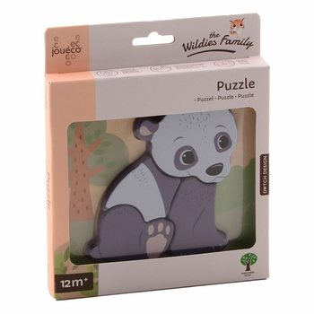JOUECO - THE WILDIES FAMILY MIX PUZZLE DIN LEMN - De la 12 Luni (12 buc.)