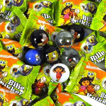 BILE DE STICLĂ LICENȚIATE - NICKELODEON DORA, SPONGEBOB (96 buc.)