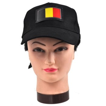 Șapcă LED Egalizator Luminos Activată de Sunet - Steagul Belgiei (12 buc.)