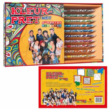 KINDEREN VOOR KINDEREN - Set de desenat și colorat (6 buc.)
