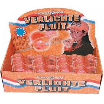 Fluier Portocaliu Mare cu Lumină &icirc;n Display (24 buc.)
