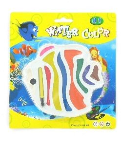 Set de acuarele - Model pește pe carton (12 buc.)