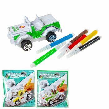 Puzzle 3D Construiește și Colorează propria mașină (12 buc.)