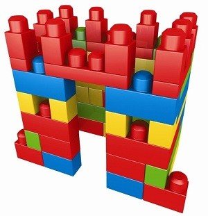 MEGA BLOKS Set de Construcție în Geantă (70 Piese) - 8309