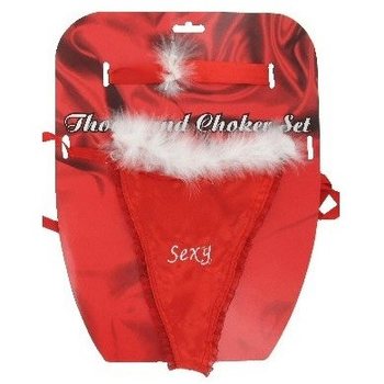 CHILOT TANGĂ SEXY ȘI CHOKER PE CARTON (12 buc.)