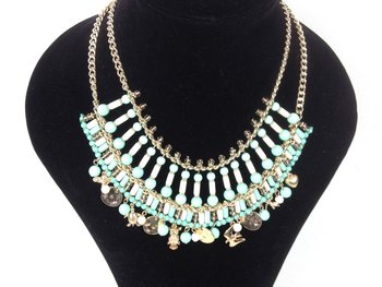 Colier de Lux Mint cu Monede Stil Ibiza (1 buc)