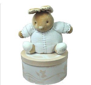 JUCĂRIE DE PLUȘ BABY BOW ÎN CUTIE - MODEL 12