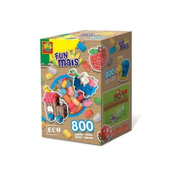 SES Creative Funmais Mix 800 buc - Fulgi de Porumb Eco pentru Modelaj