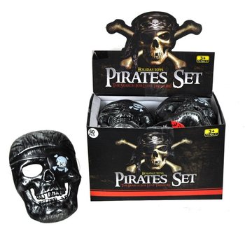 Măști de Pirat cu Craniu &icirc;n Display (58 buc.)