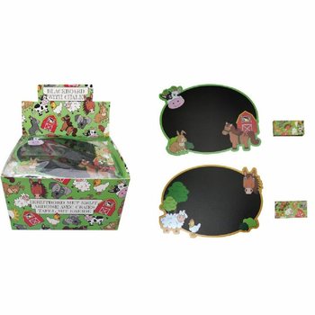 Tablă de Scris cu Cretă - Animale de la Fermă &icirc;n Display (24 buc.)