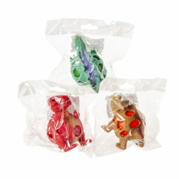Minge squishy cu plasă dinozaur - Display (12 buc.)