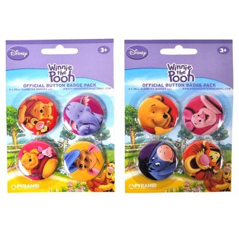 Set de 4 Insigne Disney Winnie de Pluș (24 buc.)