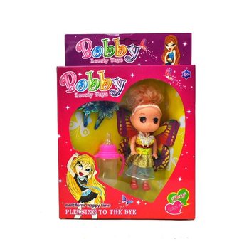 Păpușă cu accesorii - Bobby (Set de 2 buc.)