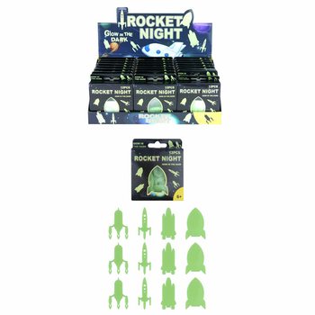 RACHETĂ SPAȚIALĂ GLOW IN THE DARK PENTRU TAVAN &Icirc;N DISPLAY (24 buc.)