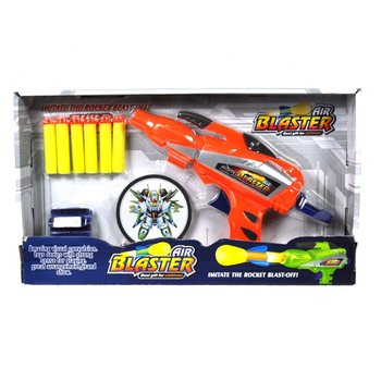 PISTOL AIR BLASTER CU SĂGEȚI ȘI ȚINTĂ (2 buc.)