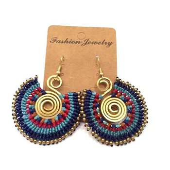Cercei Handmade Originals Albastru/Roșu (1 buc.)