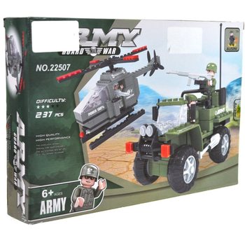 Blocuri de Construcție BRICKS Elicopter și Jeep de Armată