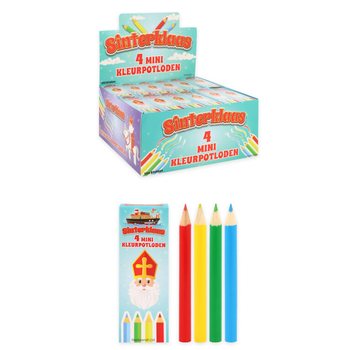 Creioane colorate Moș Nicolae (Sinterklaas) 4 buc. &icirc;n display (120 buc.)