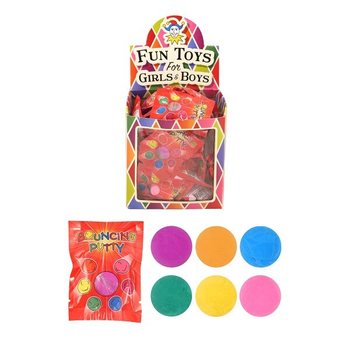 PLASTILINĂ SĂLTĂREAȚĂ ÎN PUNGI CADOU ÎN DISPLAY (60 buc.)