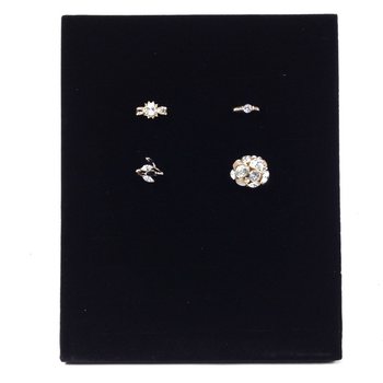 Suport de expunere inele vertical - Catifea (1 buc)