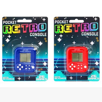 MINI CONSOLĂ JOCURI RETRO CU BRELOC - 26 JOCURI (6 buc.)