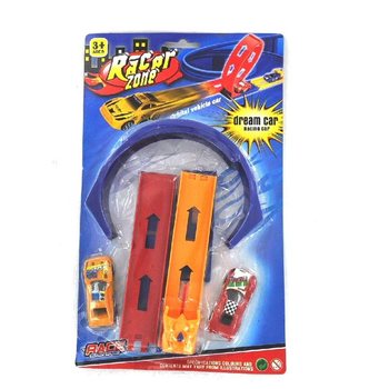 Set pistă de curse pe carton 52 cm (2 buc.)