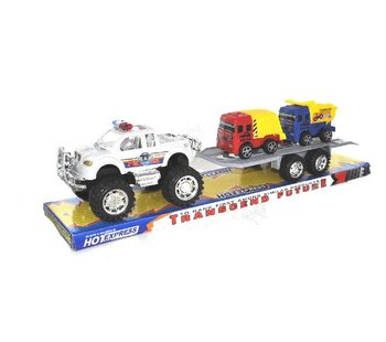 Camion cu Fricțiune și Remorcă pe Blister