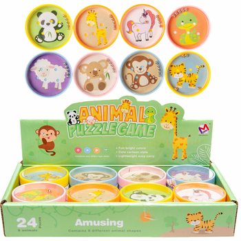 Jocuri de Răbdare cu Animale Vesele în Display (24 buc.)