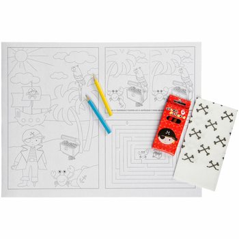 SET COMPLET HO.RE.CA PIRAT - 48x Seturi creioane + 100x Planșe colorat + 100x Șervețele (248 buc.)