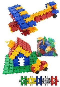 BLOCURI DE CONSTRUCȚIE CLICS (111 piese) - Distribuitor Jucării
