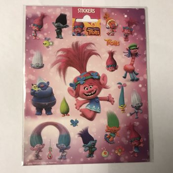 FOI MARI DE AUTOCOLANTE TROLLS, 20x16 cm (10 buc.)