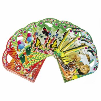 Mici Cărți de Colorat cu Autocolante Mix (12 bucăți)