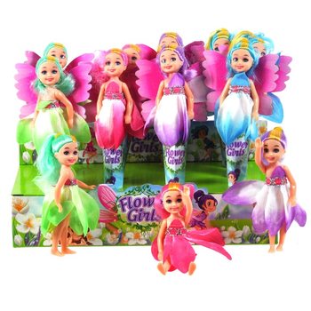 Păpuși cu fuste din flori în display (12 buc.)