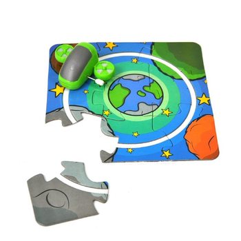 Vehicule cu pistă puzzle (10 buc.)