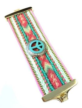 Brățară Lată de Lux Mentă Ibiza Peace (1 buc)