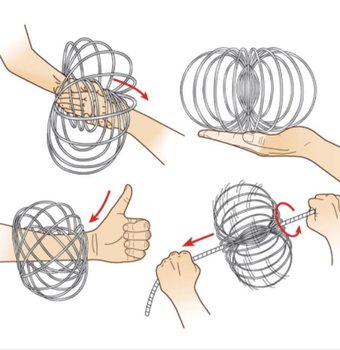 Inele Magice / Flow Rings - Inel Magic Kinetic 3D - MULTI COLOR | PE CARD (12 buc.)