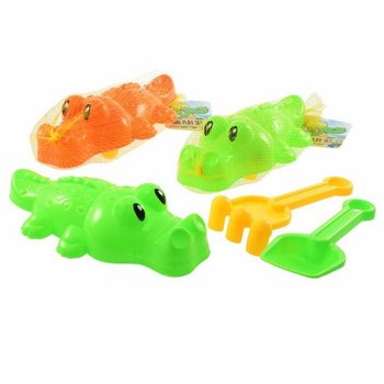 Set de plajă crocodil din 3 piese (6 buc.)